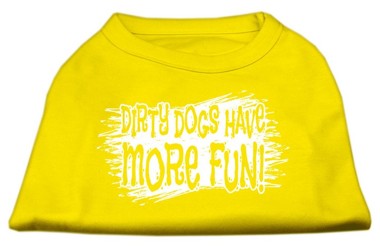 Dirty Dogs Screen Print Shirt Yellow XL